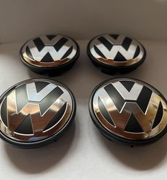 Wholesale 100 pcs lot VW Wheel Center Hub Caps Emblem Badge Logo 56mm 65mm For VW Volkswagon