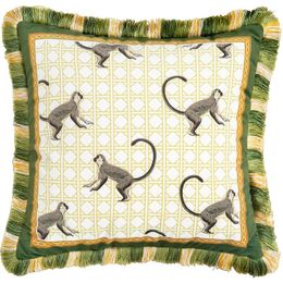 Pillow Home Decor Art Green Jungle Cover Decorative Case Modern Luxury Forest Animal Collection Monkey Zebra Sofa