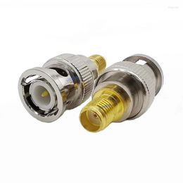 Lighting Accessories RF Coaxial BNC Adapter Male Plug To SMA Female Jack Straight Coax Connector For Antennas Broadcast Radios Wi-Fi