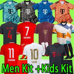 Herren Kinder-Kit mit Shorts und Stutzen 22 23 Bayern München Fußballtrikot Torwart NEUER DE LIGT TEL SANE 2022 2023 Erwachsene Fußballtrikot Kinder