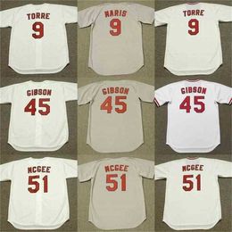 Proword C202 Men 9 JOE TORRE 45 BOB 45 BOB GIB 1975 Baseball Jersey