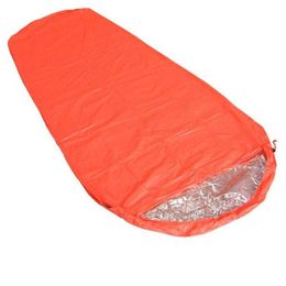 Sleeping Bags None Thermal Insulation Sleeping Bag On For Outdoor Hiking None Adventure Emergency Rescue Blanket Double Sleepy Bag Adult T221022