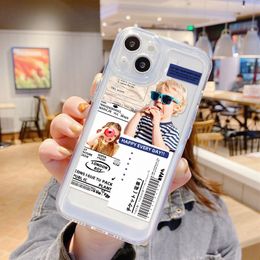 Space Painted phone cases for iPhone 14 13 12 pro max 11 x xs xr xsmax 7 8 plus SE Couples Transparent lens airbag crash protection for men and women
