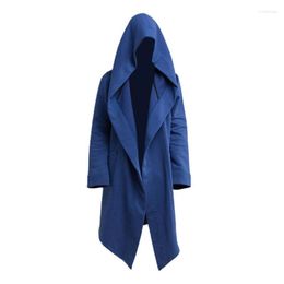 Men's Jackets Men's Fashion Hoodie Mens Womens Warm Hooded Solid Coat Jacket Autumn Cool Cardigan Burning Man Costume Oversize Extra