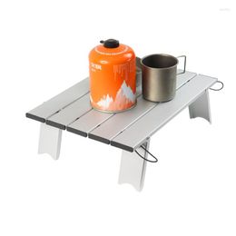 Camp Furniture 2022 Portable Outdoor Camping Picnic Tableware Barbecue Household Mini Aluminium Alloy Folding Table Multifunctional