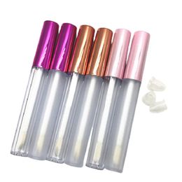 New 2.5ML Round Shape Bottle Empty Cosmetic Lip Closs Tube With Inner Plug Clear Frosted Refillable Portable Packaging Container