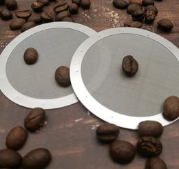 Solid Stainless Steel Reusable Washable Mesh Coffee Tea Tools Screen Philtre for Aeropress Maker Philtres BBC161