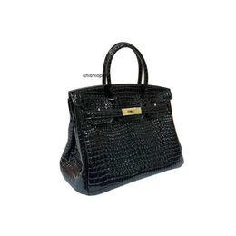 Birkinbag Designers Handbags Designer Stone Grain One Shoulder Leather Women's Bag Premium High Gloss Open Bead Luxury Cross Body Handbag Ayw