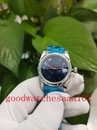 Luxury new version Ladies Watch 178344 Blue Dial 31mm Automatic Mechanical 18-karat white gold with diamonds Women's Fashion Watches original Box