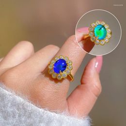 Cluster Rings CDJAIME Change Mood Ring 2022 Trendy Temperature Changing Colour Design Open Adjustable Fine Jewellery Gifts Accessories