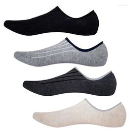 Men's Socks 3Pairs/lot Men Cotton Low Cut Men's Loafer Boat Non-Slip Invisible Liner Ankle Slippers Short EU 42-48