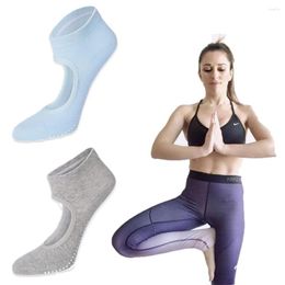 Sports Socks Women Yoga Non-Slip Breathable Backless Silicone Sole Cotton Pure Barre Ballet Dance High Quality