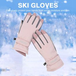 Ski Gloves Winter Women with Touchscreen Function Thermal Warm Snow Waterproof Snowboard Woman Men L221017