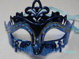 Mens Woman Mask Halloween Masquerade Masks Mardi Gras Venetian Dance Party Face gold shining plated Mask 6 Colours 02