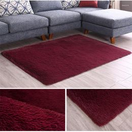 Carpets Simple Modern Silk Wool Carpet Thickening Living Room Cushion Coffee Table Bedroom Mat Bedside Blanket Sofa Yoga Rug