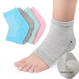 Sports Socks 1Pair Silicone Moisturizing Gel Heel Anti Cracking Liner Soft Elastic Foot Skin Care Protection