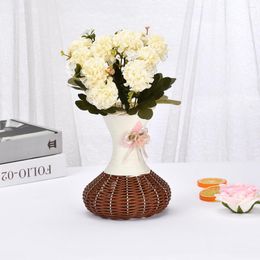 Decorative Flowers 1 Bunch Flower Heads Artificial Hydrangea Chrysanthemum Ball Fake Silk DIY Home Garden Wedding Party Shop Decorati