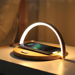 Portable 10W Wireless Chargers with Table Light Touch Control 3 Colour Modes&Stepless Dimming for Reading Bedside Bedroom Living Room Nightstands Office Use