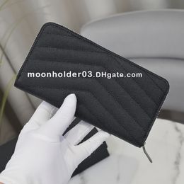 High Quality wallet with box clutch wallets women designers luxury long wallet classic passport card holder coin purse money bag fashion