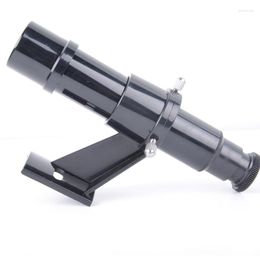 Telescope 2022 5x24 Astronomical Finderscope Optical Finder Riflescopes With Sight Bracket Crosshair Black No Monocular