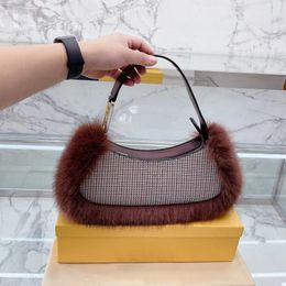 Pink Sugao shoulder tote bags fashion top quality large capacity purses luxury girl underarm bag handbags shopping bag with fur wxz-1026-155