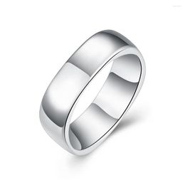 Wedding Rings S 925 Stamp Silver Color Jewelry Brand Fashion Simple Women Men High Quality Charm Woman