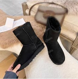 Australian Classic Warm Home Shoes Womens Mini Half Snow Boot USA GS 585401 Winter Full fur Fluffy furry Satin Ankle Bootss Booties slippers US4-12