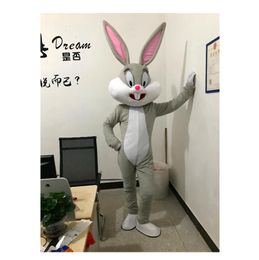 2022 a Sell Like Hot Professional Easter Bunny Mascot Costumes Rabbit and Bugs Bunny Adult Halloween Christmas Birthday