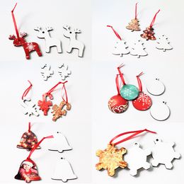 2023 Merry Christmas Wooden Round Baubles Tags Christmas Balls Decoration DIY Craft Ornaments Christmas New Year Navidad Decor 2022 FY3993 B1028