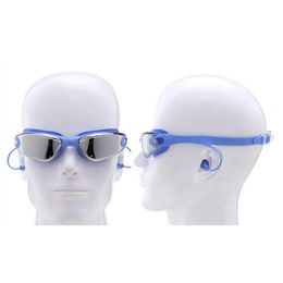 goggles Swimming Glasses Myopia Pool and Professional Waterproof Earplug Water Formula Electroplating Diving L221028