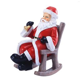 Christmas Decorations Rocking Chair Santa Claus Shaking Head Hips Sitting Toys Xmas Dolls For Kids