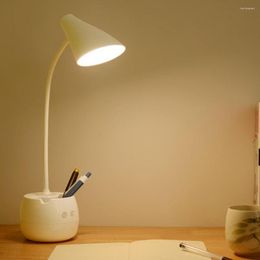 Table Lamps USB Charging LED Desk Lamp Rechargeable Touch Switch For Home Study Reading Night Lights 3 Levels Brightness