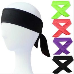 Yoga Hair Bands Cotton Tie Back Headbands Stretch Sport Sweat Straps Headband Sweat Transporting Workout Bandana Running Men Women Bands L221027