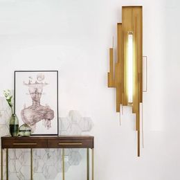 Wall Lamp Brutalist Style Lights LED Luxury Nordic Metal Light Living Room Designer Model Bedroom Aesthetic Decor