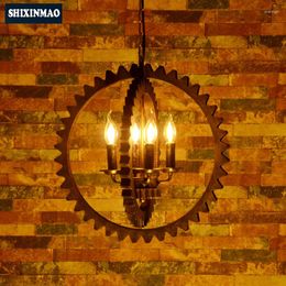 Pendant Lamps SHIXNIMAO Luxury American Bar And Ceiling Lamp Chandelier Modern Design Crystal