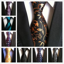 Bow Ties HOOYI Neck For Men Party Flower Silk Tie Plaid Business Necktie Wedding Gift Cravat Christmas Accessories