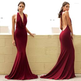 Casual Dresses 2022 Spring Dress Wish Dunhuang Sleeveless Hanging Neck Halter Bag Hip Long Skirt Ladies Sexy Banquet