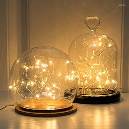 Strings 2022 Christmas Tree Decorations For Home 5M 50LED/10M 100LED Fairy String Lights Copper Wire Year Navidad