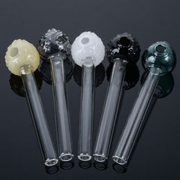 Heady Glass Smoking Pipes Unique Strawberry Glass Pipes Mini Hand Pipe Thick Pyrex Oil Burner Bubbler Portable Tobacco Tools