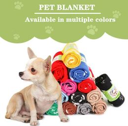 Fast ship Puppy Blanket Dog Blanket Cat Super Soft Kennel with Cute Paw Prints carpet Washable Premium Warm for Small Medium Dogs Kitten mats