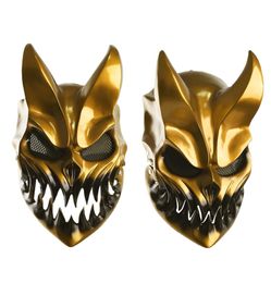 Halloween Belial The Demon Mask with Horns Devil Latex Cosplay Costume Props Masks