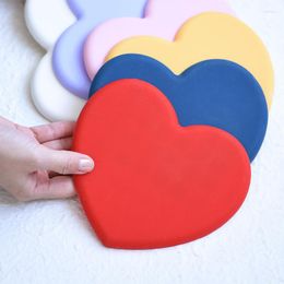 Table Mats 2PCS Nordic Love Cute Silicone Drink Coasters Cup Dishes Pad Placemats Bakeware Tableware Kitchen Accessories