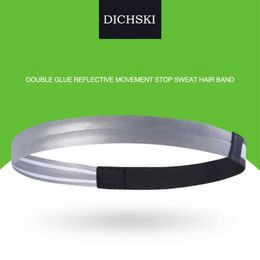 Yoga Hair Bands Dichski Gym Sport Cycling Headwear Anti-slip Elasticity Soft Acting Safety Headband Bicycle Bandana Bezel Headgear 2021 L221027