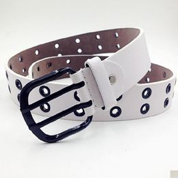 Belts Fashion Belt Women Lady Candy Colour Waistband Faux Leather Circle Xmas Gift PD-0024