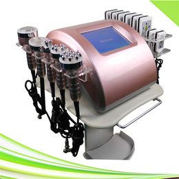 ultrasonic rf lipo laser slimming vacuum cavitation system pink portable spa salon clinic ultrasound lipolaser radio frequency skin tightening cavitation device