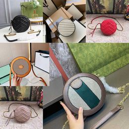 2023 Ophidia Round Shoulder Bags Women Handbag chain bag Luxury Designer fashion handbags Crossbody Bag Totes Purses canvas leather wallet nice