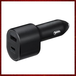 60W Metal Dual USB Car Charger Digital Display Usb C PD Chargers For Samsung Note 20 Ultra S21 Xiaomi Phone Auto Fast Charge Charging Automotive Electronics Free ship