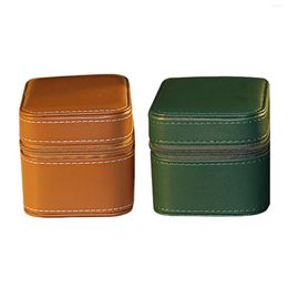 Watch Boxes Box Bangle Organiser Single Slot Travel Storage With Removable Jewellery PU Leather Case