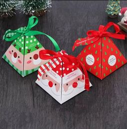 Weihnachten Geschenkpapier Boxen Weihnachtsmann Elch Pralinenschachtel Papier Geschenkboxen Party Dekor C1028
