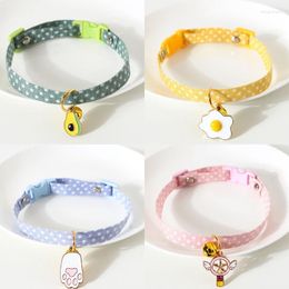 Dog Collars 2022 Personalised Japanese Collar Cute Plant Modelling Kitten Accessories Charm Luxury Separate BucklePetCatCollarAccessories